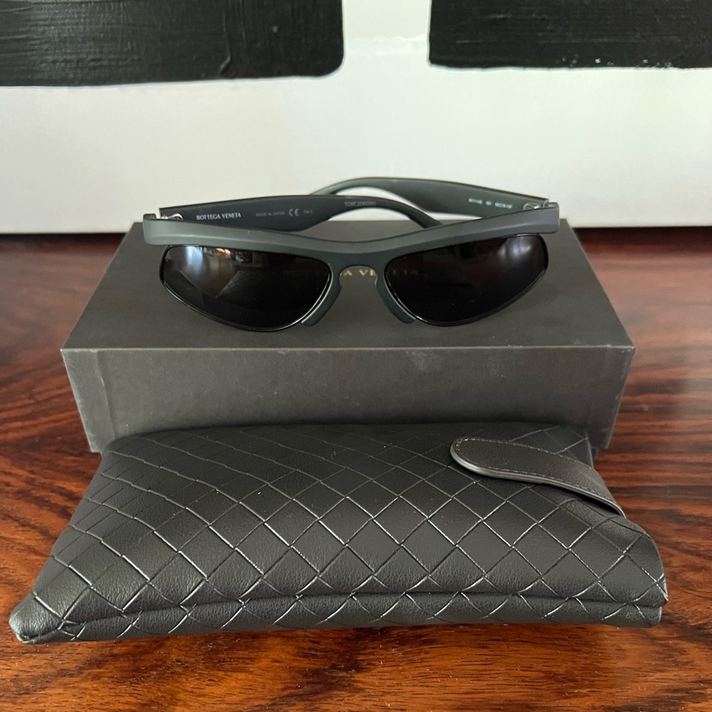 Bottega Veneta Black Sport Sunglasses